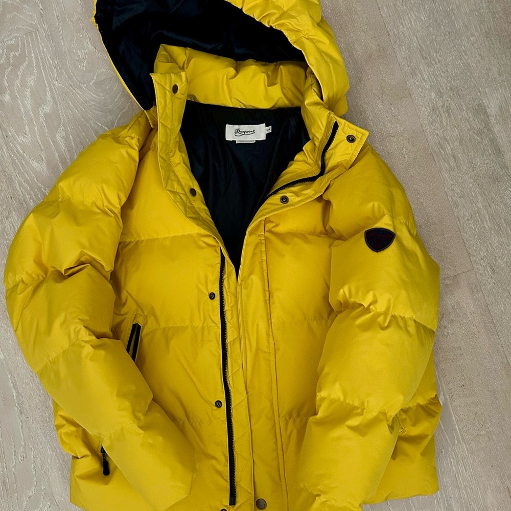 Bonpoint, bright, barely worn breathable puffer ski jacket
